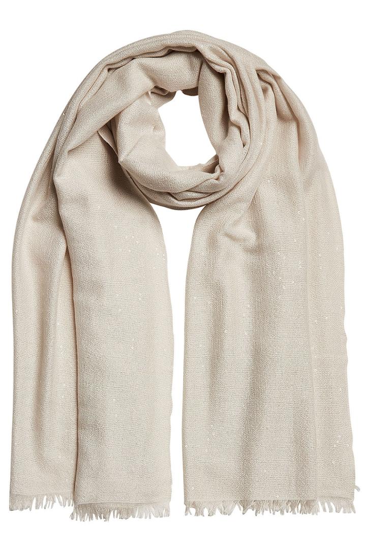 Brunello Cucinelli Brunello Cucinelli Embellished Scarf With Cashmere And Silk