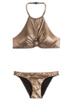 Zimmermann Zimmermann Bronze Halter Bikini - Brown