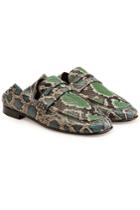 Isabel Marant Isabel Marant Fezzy Snake Printed Leather Loafers