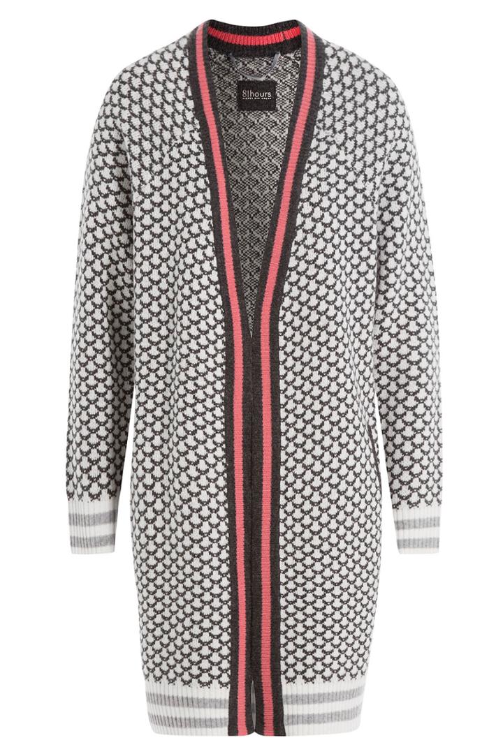 81 Hours By Dear Cashmere 81 Hours By Dear Cashmere Merino Wool Cardigan - Multicolor