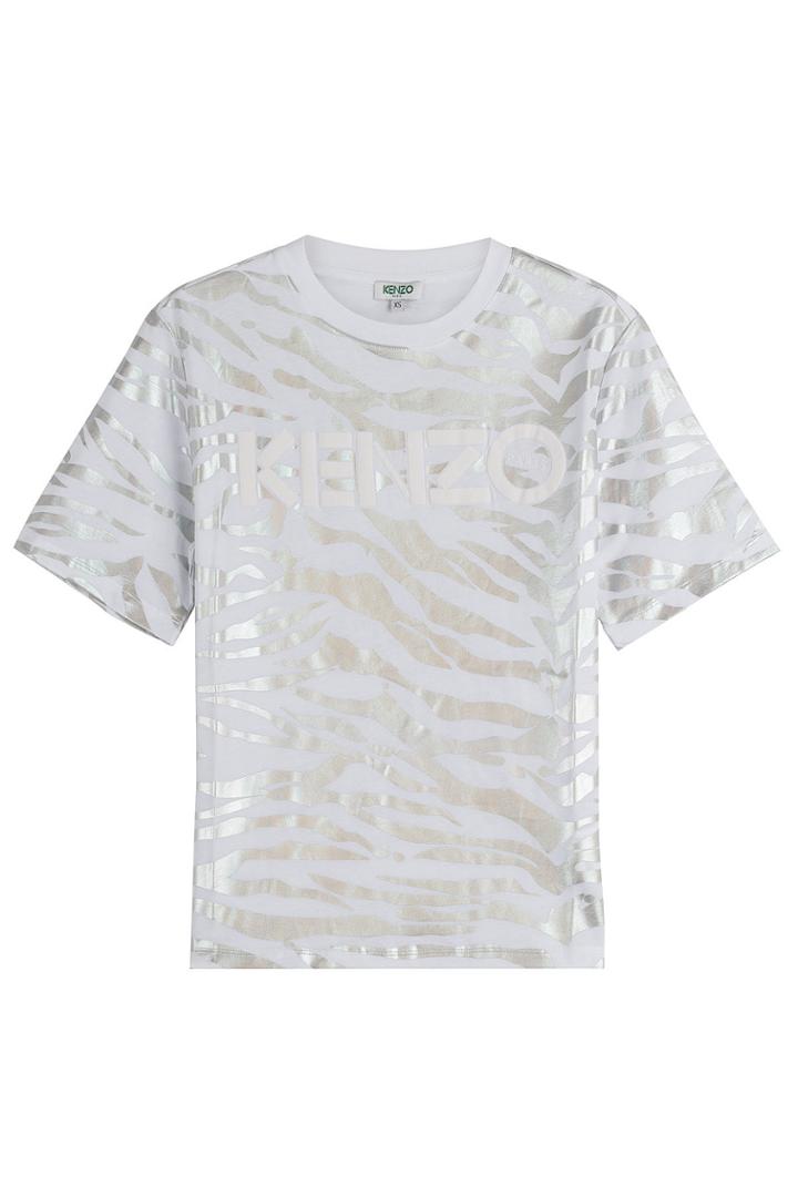 Kenzo Kenzo Printed Cotton T-shirt - White