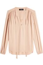 Theory Theory Tie-neck Silk Blouse
