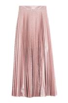 Christopher Kane Christopher Kane Metallic Pleated Gingham Skirt