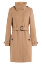 Burberry London Burberry London Wool Blend Coat With Cashmere - Camel