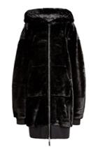 Fentyxpuma By Rihanna Fentyxpuma By Rihanna Faux Fur Coat With Hood - Black