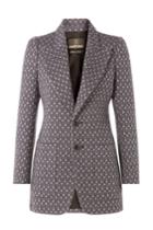 Roberto Cavalli Roberto Cavalli Woven Wool Blazer - Red