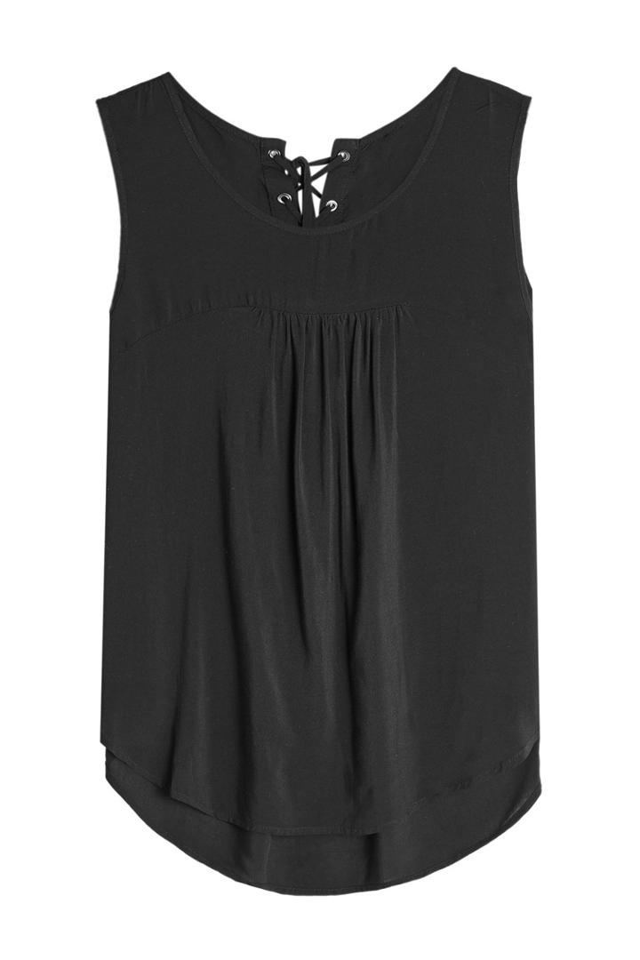 Velvet Velvet Sleeveless Top With Lace-up Back