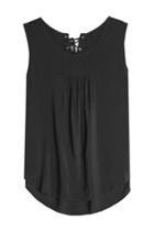 Velvet Velvet Sleeveless Top With Lace-up Back