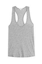 James Perse James Perse Cotton Racer Back Tank Top - Grey