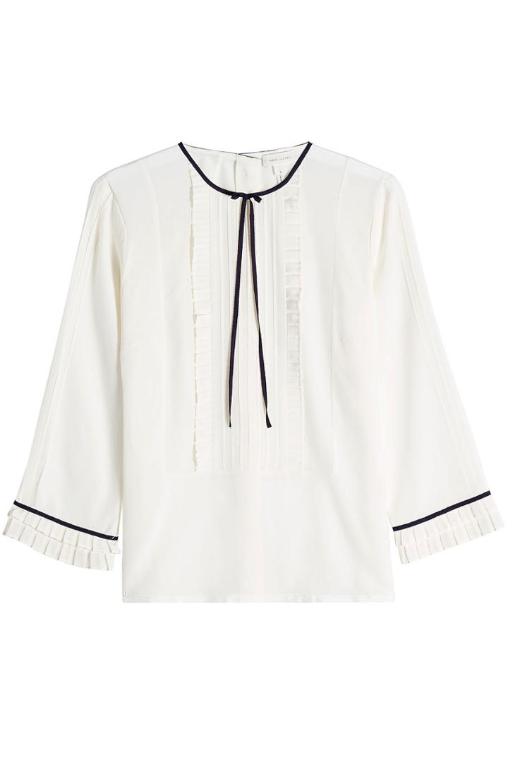 Marc Jacobs Marc Jacobs Pintuck Silk Blouse