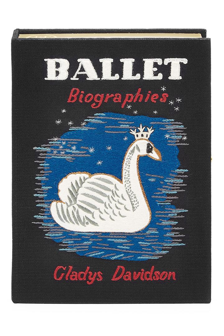 Olympia Le-tan Olympia Le-tan Embroidered Ballet Biographies Clutch - Black