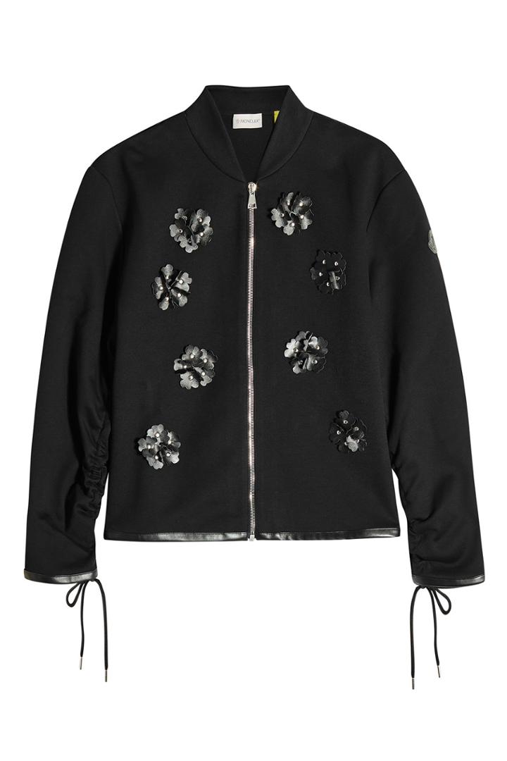 Moncler Genius Moncler Genius 6 Moncler Noir Kei Ninomiya Zipped Jacket With Leather Embellishment