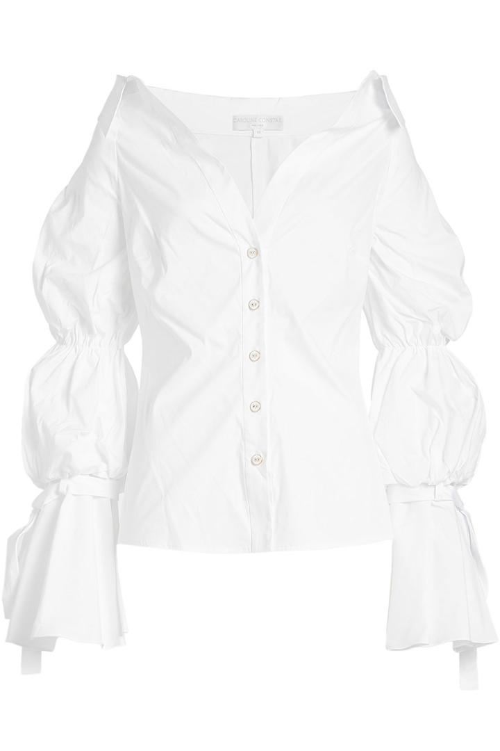 Caroline Constas Caroline Constas Margaret Blouse With Cold Shoulders