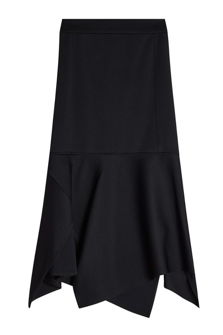 Victoria Beckham Victoria Beckham Sculptural Hem Skirt