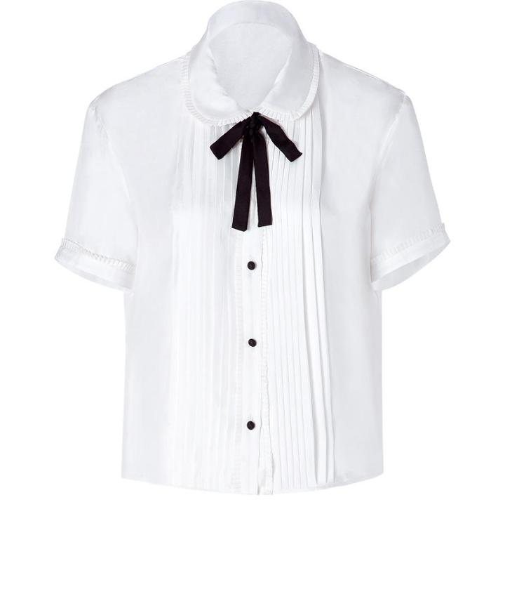 Rochas Silk Blouse In White