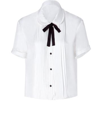 Rochas Silk Blouse In White