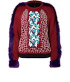 Peter Pilotto Embellished Mesh Ace Pullover