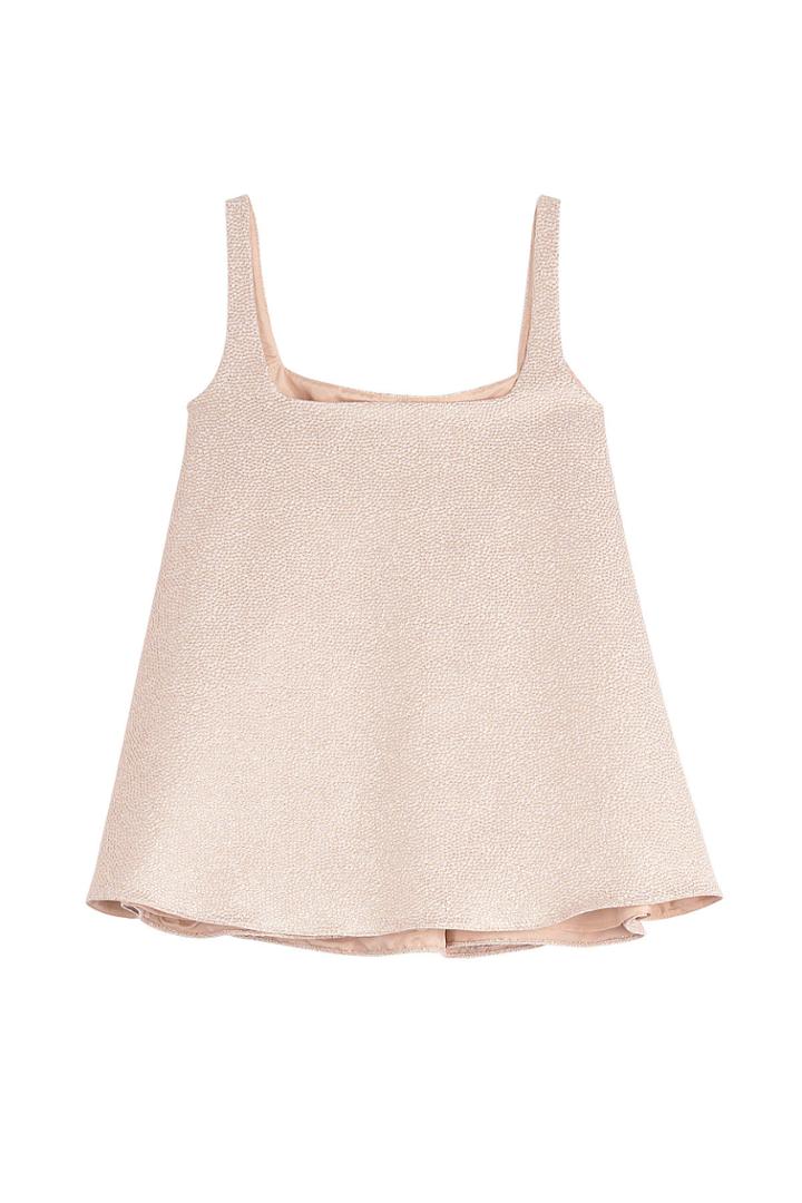 Rochas Rochas Metallic Cloque Top - Pink