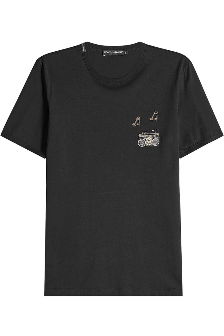 Dolce & Gabbana Dolce & Gabbana Embellished Cotton T-shirt