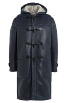 Joseph Joseph Leather Duffle Coat - Blue