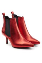 Anine Bing Anine Bing Stevie Metallic Leather Ankle Boots