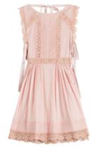 Red Valentino Red Valentino Cotton Dress With Embroidery - Rose