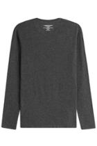 Majestic Majestic Long Sleeved Cotton-cashmere Top - Grey