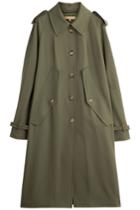 Michael Kors Michael Kors Vrigin Wool Trench Coat - Green