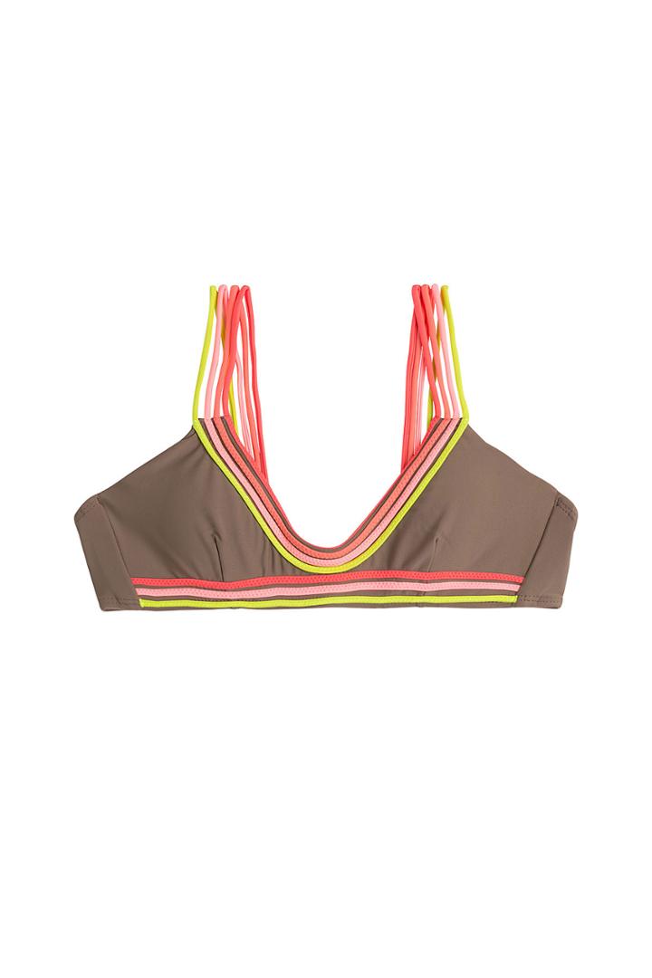 Luli Fama Luli Fama Unstoppable Bikini Top - Brown