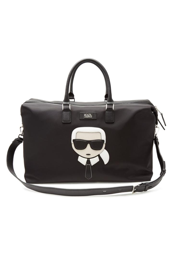 Karl Lagerfeld Karl Lagerfeld K/ikonik Weekender With Leather