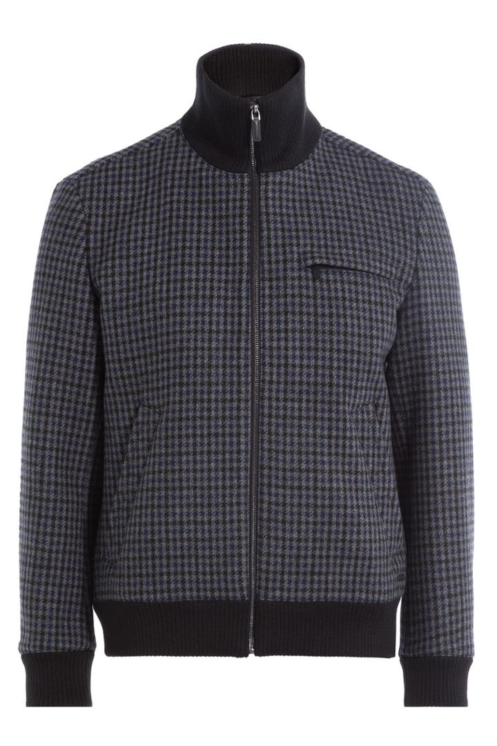 Hugo Hugo Zipped Jacket With Wool