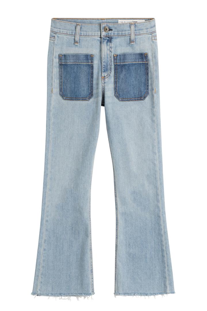 Rag & Bone Rag & Bone Cropped Flared Jeans - None