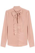Red Valentino Red Valentino Silk Bow Blouse - Rose