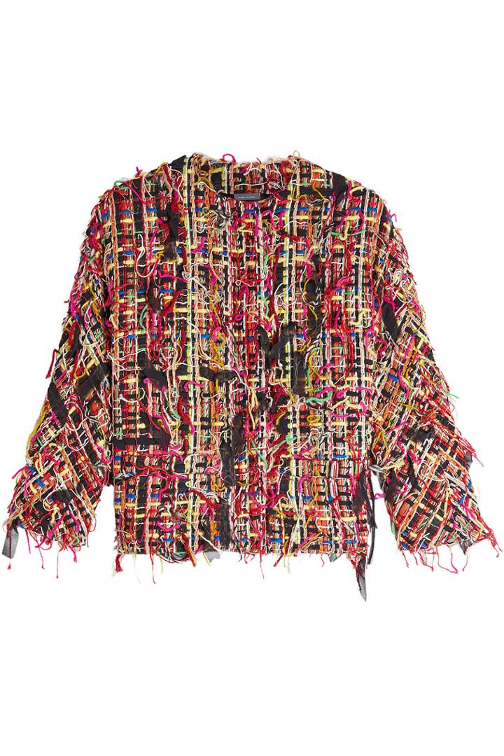 Alexander Mcqueen Alexander Mcqueen Top With Wool, Cotton, Alpaca And Silk