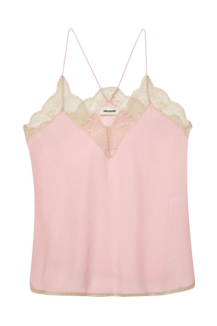 Zadig & Voltaire Zadig & Voltaire Christy Silk Camisole With Lace
