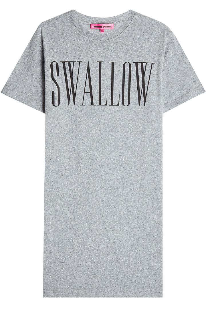 Mcq Alexander Mcqueen Mcq Alexander Mcqueen Printed Cotton T-shirt Dress - Grey