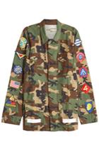 Off-white Off-white Camouflage Cotton Jacket With Patches