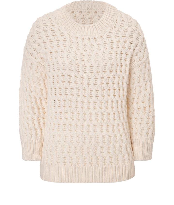 Derek Lam Long Sleeve Crew Neck Sweater