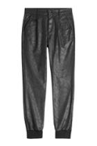 Mother Mother Faux Leather Pants - Black