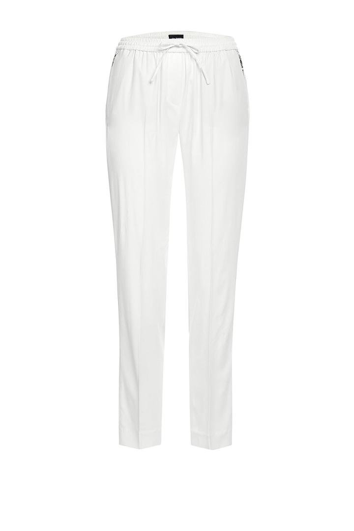The Kooples The Kooples Kate Crepe Track Pants With Leather