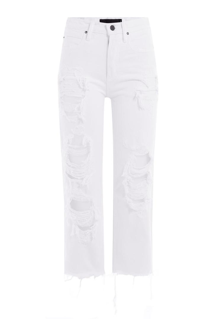 Alexander Wang Alexander Wang Distressed Cropped Jeans