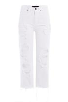 Alexander Wang Alexander Wang Distressed Cropped Jeans