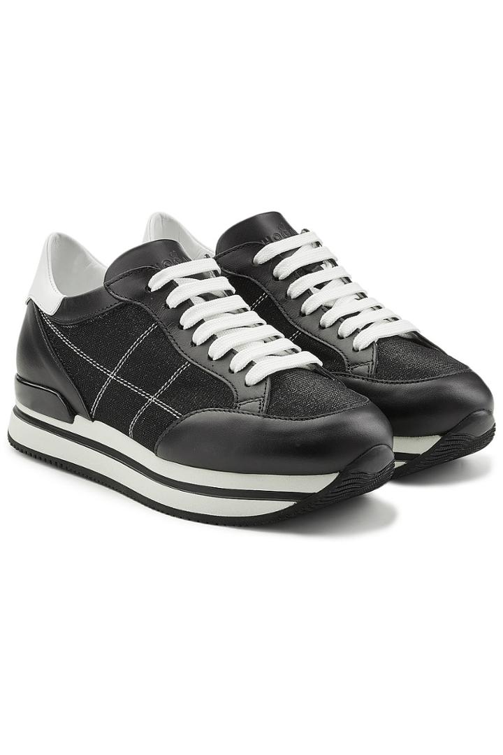 Hogan Hogan Platform Sneakers With Leather