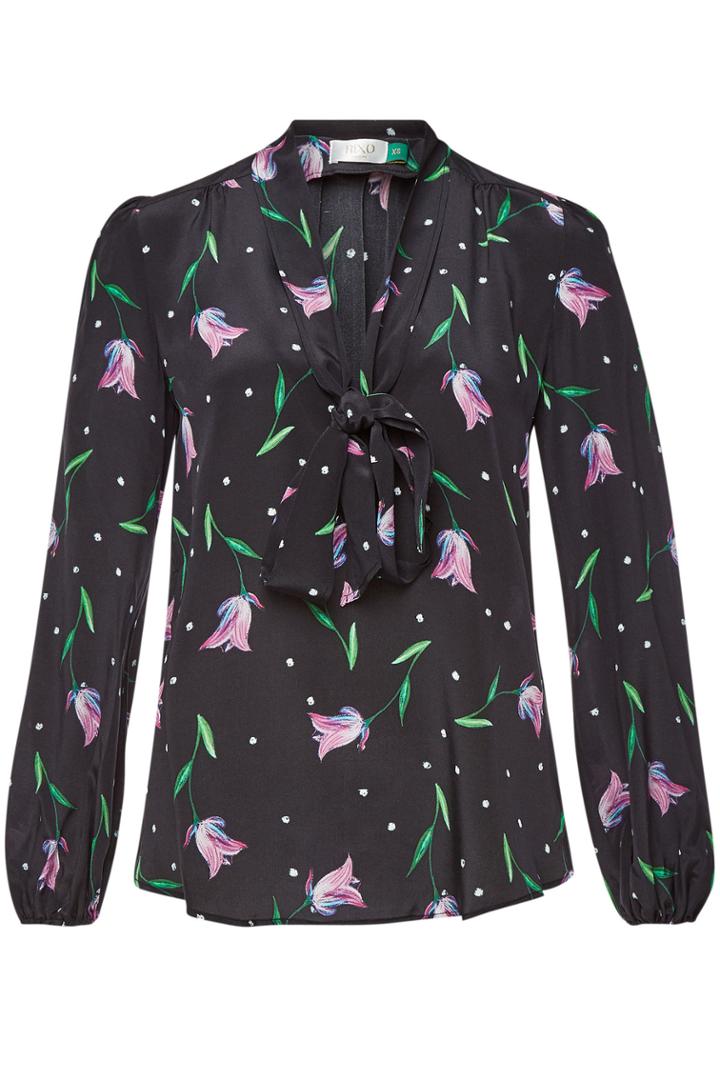 Rixo London Rixo London Moss Printed Silk Top