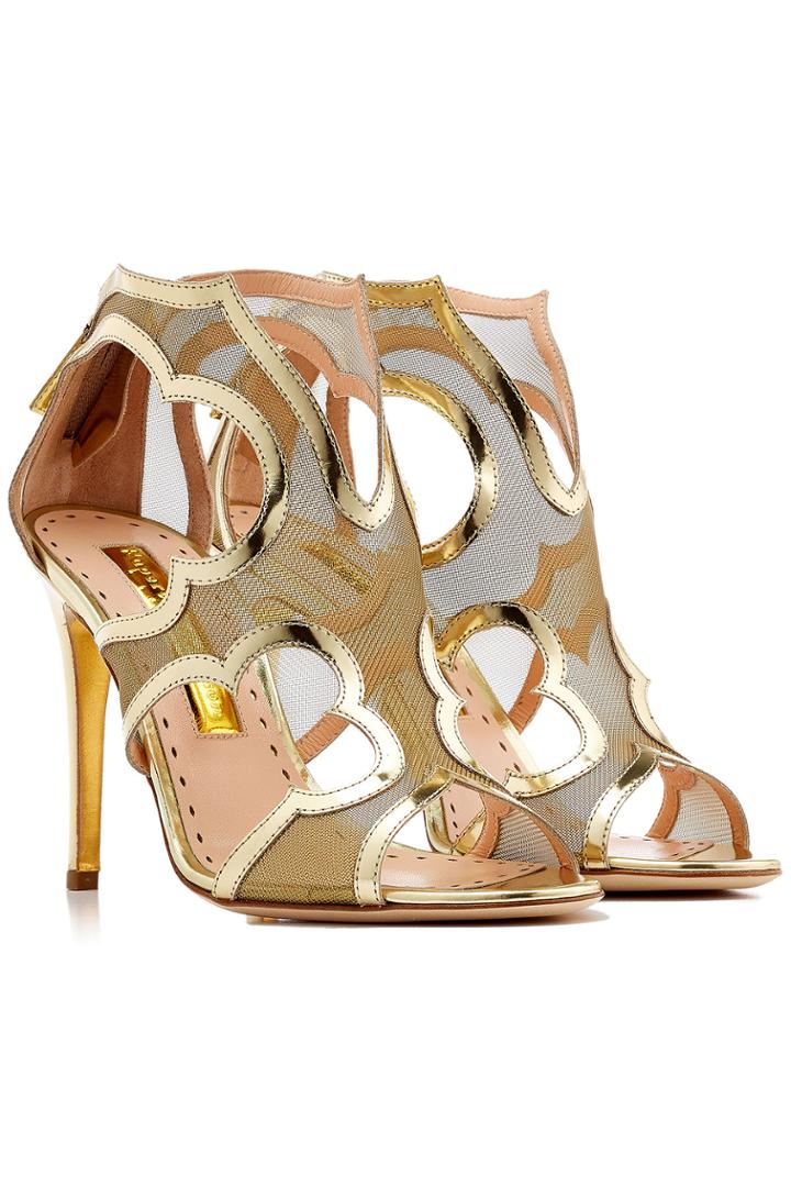 Rupert Sanderson Rupert Sanderson Estelle Metallic Leather Sandals - Gold