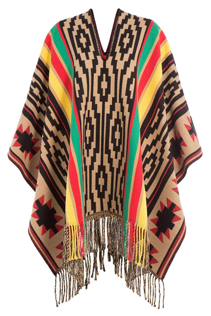 Dsquared2 Dsquared2 Printed Cotton Cape - Multicolor