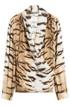 Roberto Cavalli Roberto Cavalli Printed Silk Blouse - Animal Prints