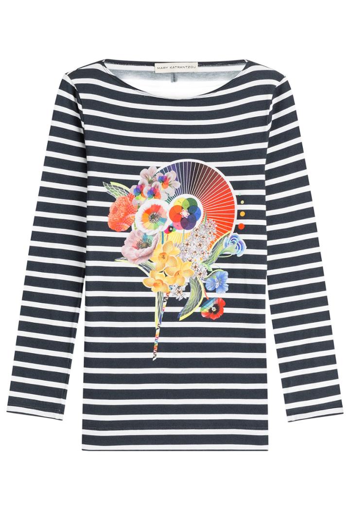 Mary Katrantzou Mary Katrantzou Printed Cotton Top