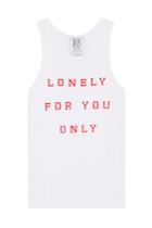 Zoe Karssen Zoe Karssen Lonely For You Only Racerback Tank - White