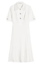 Alessandra Rich Alessandra Rich Crepe Dress With Embellishments